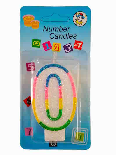 Birthday Number Candle 0