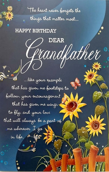 Greeting Card (Happy Birthday Grandfather) D1