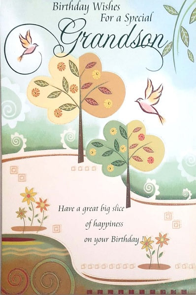 Greeting Card (Happy Birthday Grandson) D1