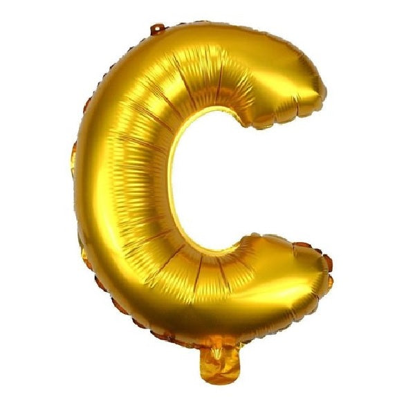 Golden Foil Balloon Alphabet C