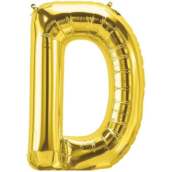 Golden Foil Balloon Alphabet D