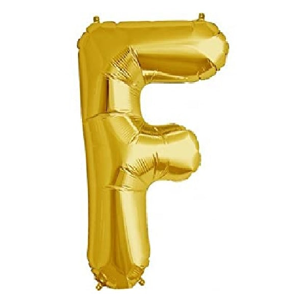 Golden Foil Balloon Alphabet F
