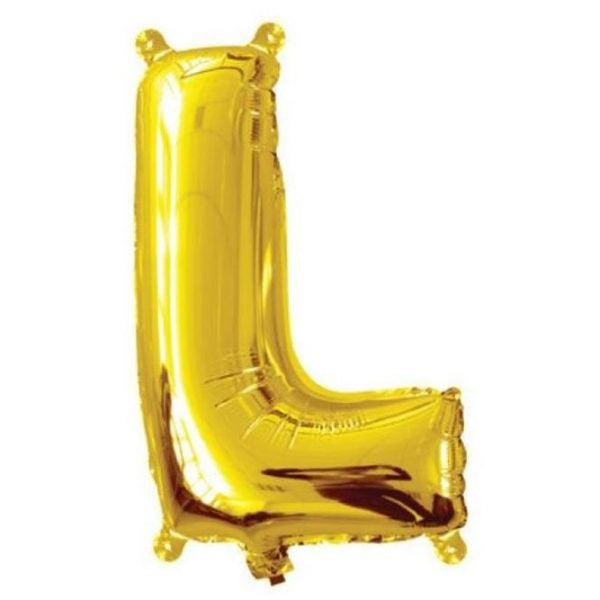Golden Foil Balloon Alphabet L
