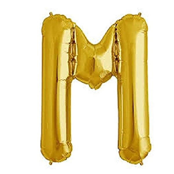 Golden Foil Balloon Alphabet M