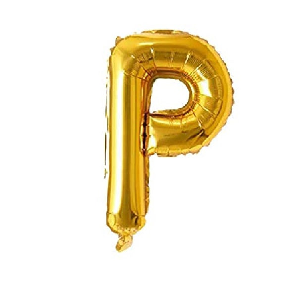 Golden Foil Balloon Alphabet P