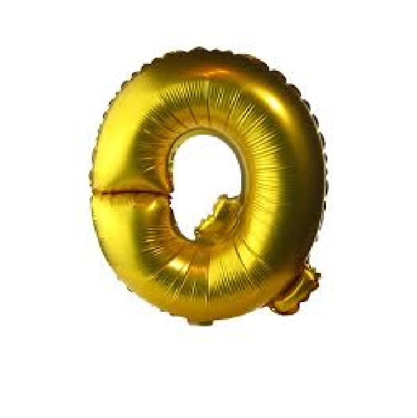 Golden Foil Balloon Alphabet Q