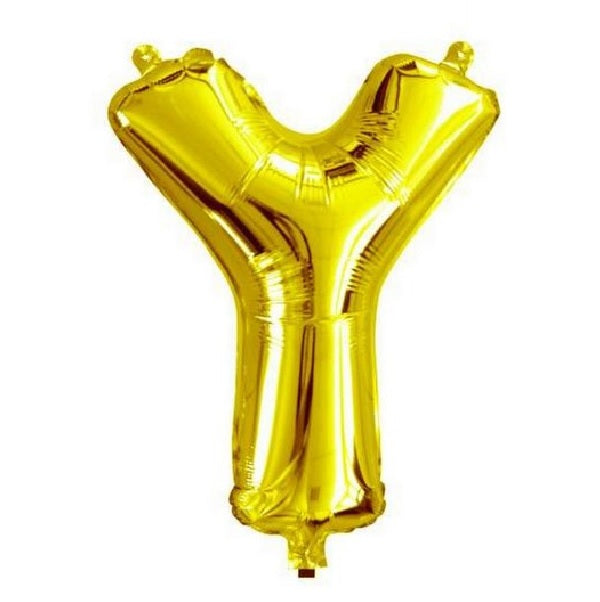 Golden Foil Balloon Alphabet Y
