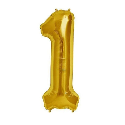Golden Foil Balloon Number 1