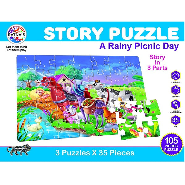 Ratnas Story Puzzle (A Rainy Picnic Day)