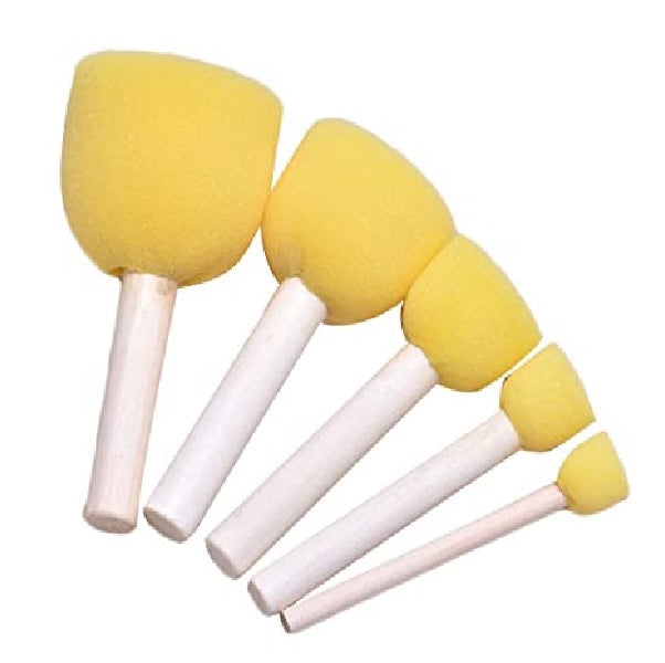 Sponge Brush Round (Set Of 4)