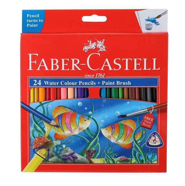 Faber Castell 24 Shade Water Colour Pencils