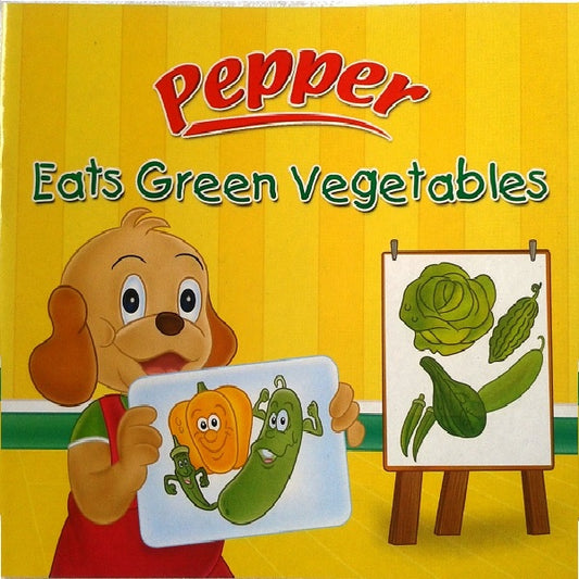 Pepper Eats Green Vegetables