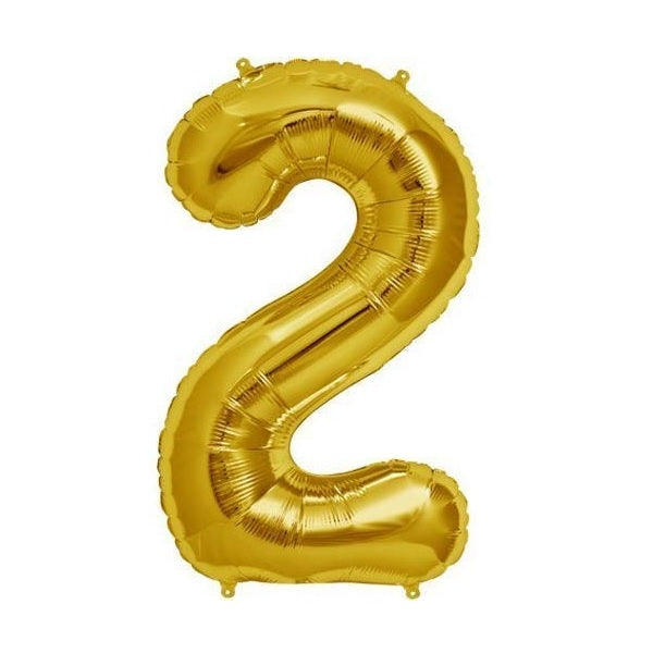 Golden Foil Balloon Number 2