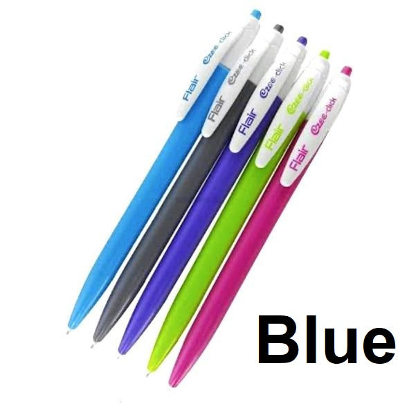 Flair Ezee Click Ball Pen (Blue)