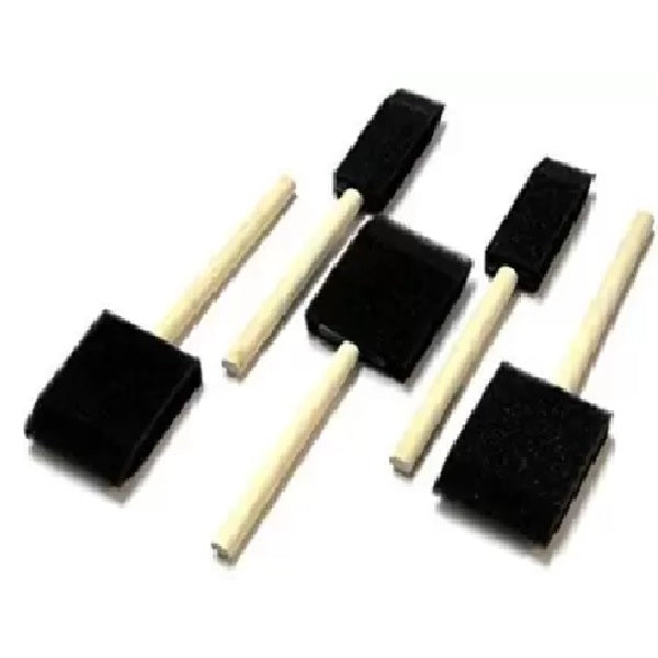 Painting Sponge Flat (Black- Set Of 5) Mix Size