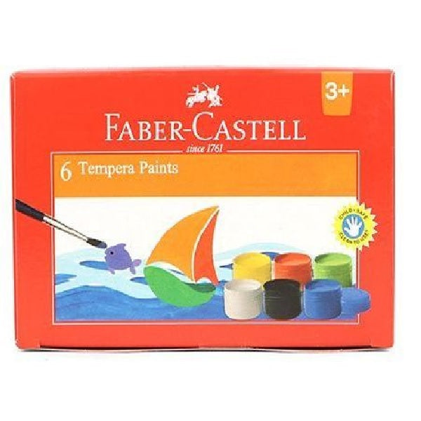 Faber Castell Tempera Paints (6 Shades x 10ml)