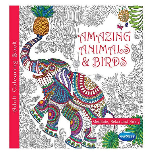 MRP250 Navneet Adult Colouring Book (Amazing Animals & Birds)