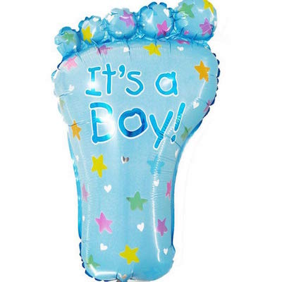 Foil Balloon - It's a Boy Foot