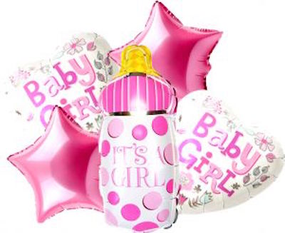 Baby Shower Foil Balloon (Set Of 5)