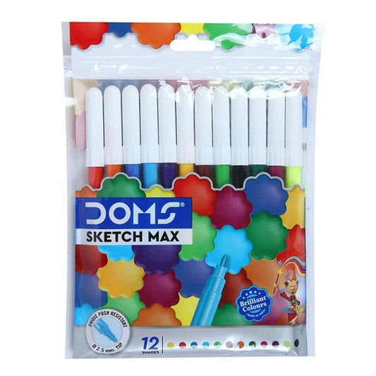 DOMS 12 Colour Sketch Pens