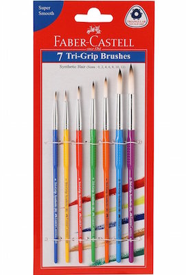 Faber Castell 7 Tri-Grip Round Brushes