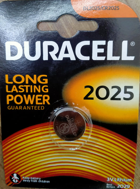 Duracell DL2025 / CR2025/ BR2025 Lithium Coin Battery 3V
