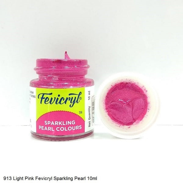 Fevicryl Sparkling pearl Colours 10ml (Sparkling pearl Light Pink- 913)