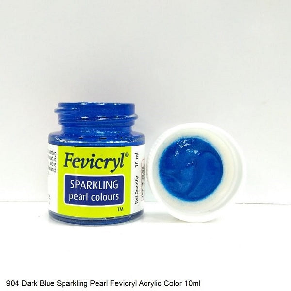 Fevicryl Sparkling Pearl Colours 10ml (Sparkling Pearl Dark Blue- 904)