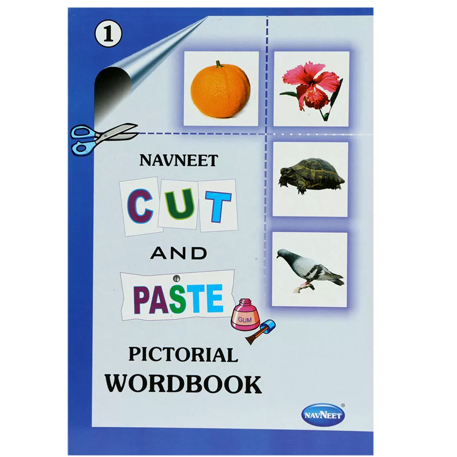 MRP75 Navneet Cut and Paste Pictorial Wordbook 1