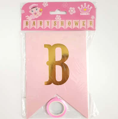 Baby Shower Banner - Pink