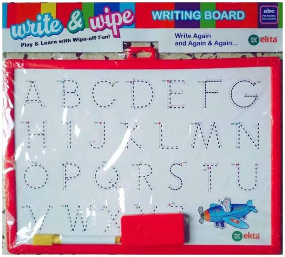 Ekta Write And Wipe Writing Board ABC Mrp. 255