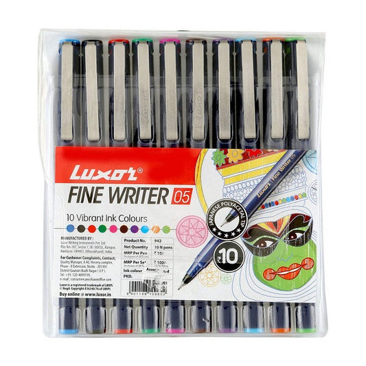 MRP120 Luxor Fine Writer Pens (Coloured)